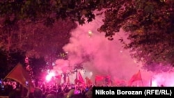 Protest građana ispred Skupštine Crne Gore u Podgorici 08. novembra 2022. protekao je bez incidenata.
