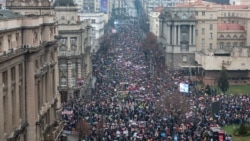 Protest ispred Vlade Srbije, 24. januar 2025.