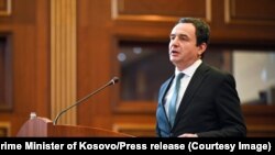Kryeministri i Kosovës, Albin Kurti, gjatë një seance në Kuvendin e Kosovës, fotografi nga arkivi. 