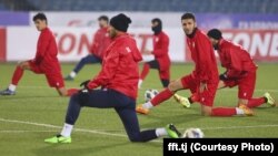 Тажикстандын футболчулары.