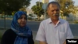 A video of Mousivand's parents was published on social media showing them standing in front of the Rajaei-Shahr prison.