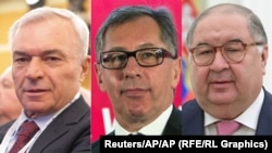 Viktor Rashnikov, Pyotr Aven, Alisher Usmanov