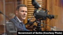 Siniša Mali, ministar finansija u Vladi Srbije, u obraćanju poslanicima u Skupštini 5. oktobra 2021. 