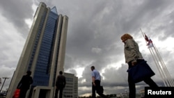 Орусия -- "Газпромдун" башкы кеңсеси, Москва.