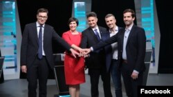 Ellenzéki előválasztási vita 2021. szeptember 24-én.