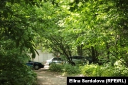 Так виглядав будівельний майданчик посеред парку на початку літа