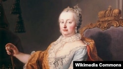 Maria Theresia Walburga Amalia Christina von Habsburg, Ausztria uralkodó főhercegnője, magyar és cseh királynő Martin van Meytens 1759-es portréján