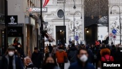 Pješačka zona u Beču, 17. novembar 2021.