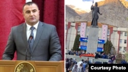 Алишер Мирзонаботов, раиси ВМКБ ва акси эътироз аз моҳи ноябри соли 2021