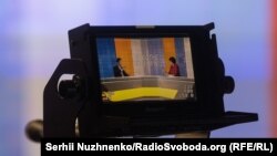 Павло Клімкін під час запису програми «Суботнє інтерв'ю»