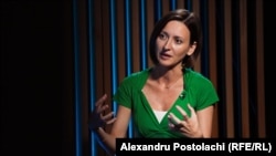 Veronica Dragalin, șefa Procuraturii Anticorupție în studioul Europei Libere de la Chișinău, 29 august 2023.