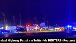 Šteta od tornada u Silver City, Mississippi, 24. mart 2023. 