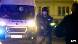 МВР провежда антитерористично учение в района на катедралата "Св. Александър Невски" в София, 7 февруари 2024 г.