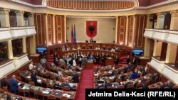 Kuvendi i Shqipërisë, më 20 korrik 2023. 