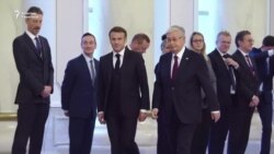 Астана: Макрондун сапары маалында активисттер кармалды 