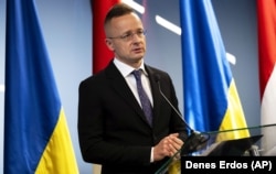 Петер Сийярто во время визита в Ужгород 29 января 2024 года