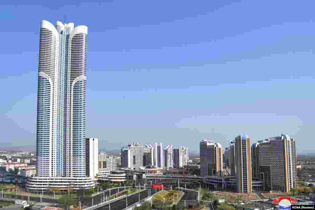 Pamje e rrethit Songhua në Phenianin lindor, Koreja e Veriut.