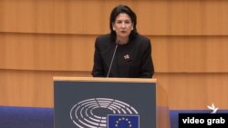 საქართველოს პრეზიდენტის გამოსვლა ევროპარლამენტში. 31 მაისი, 2023 წელი. 