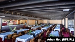 Pogled na hotelski restoran, januar 2024.