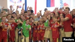 Административное здание лагеря «Артек» в Гурзуфе, Крым, июнь 2023 года