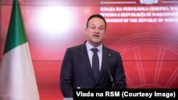 Premijer Irske Leo Varadkar u Skoplju, 12. januar 2024.