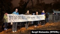 Учасники акції, Прага, 11 листопада 2023 року