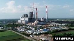 Pogled iz vazduha na termoelektranu Kostolac u Srbiji, mart 2024. 