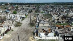 Город Рубижне в Луганской области Украины.