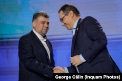 Victor Ponta (dreapta) a fost numit consilier onorific al premierului Marcel Ciolacu, în domeniul relațiilor economice internaționale, pe 18 august.