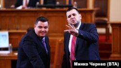 Стою Стоев (вляво) и Йордан Йорданов от ПП-ДБ