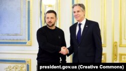 Президент України Володимир Зеленський і державний секретар США Ентоні Блінкен (праворуч). Київ, 14 травня 2024 року (фото ілюстративне)