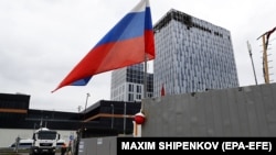 Oštećena zgrada nakon napada dronom, Moskva, 24. juli 2023.