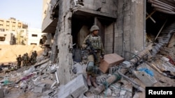 Ізраїльські солдати під час наземної операції на півночі Смуги Гази, 8 листопада 2023 року