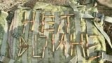 Выложенная пулями фраза &laquo;Нет войне&raquo; на камуфляжном рюкзаке.<br />
<br />
Это одно из нескольких изображений, предположительно сделанных российскими военными, которые были опубликованы <a href="https://t.me/wakeup_russia/9791" target="_blank">telegram-каналом #Очнись</a> в этом году&nbsp;