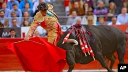 Nastup španskog matadora u Meksiko Cityju, Meksiko, 31. januara 2016.