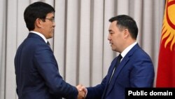 Эдил Байсалов жана Cадыр Жапаров. Архивдик сүрөт.