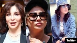 از راست: لیلا بلوکات، آزاده صمدی،‌ افسانه بایگان