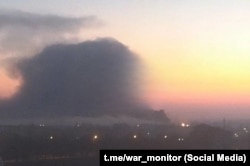 Napad na rafineriju nafte u selu Hvardijske, Krim, Ukrajina.