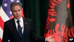 Sekretari amerikan i Shtetit, Antony Blinken. Tiranë, 15 shkurt 2024.