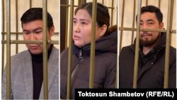 Жоодар Бузумов, Махабат Тажыбек кызы жана Азамат Ишенбеков. 5-февраль, 2024-жыл. Коллаж.