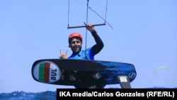 Кристиян Манев по време на състезанието в Кабарете, Доминиканската република. 