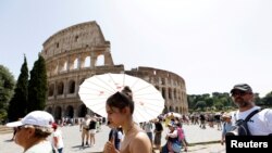 Koloseum u Rimu u periodu toplotnog talasa sredinom jula 2023. 