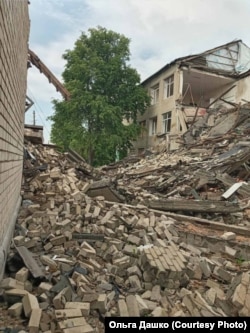 Школа у Великій Костромці після обстрілів, Криворізький район, Дніпропетровська область