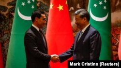 Встреча президента Туркменистана Сердара Бердымухамедова и председателя Китая Си Цзиньпина. Сиань, Китай. 19 мая 2023