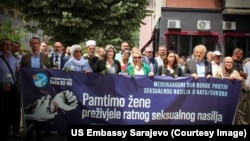 Obilježavanje Međunarodnog dana borbe protiv seksualnog nasilja nad ženama u ratu u Foči, 19. juni 2024. 