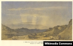 Малюнок Тараса Шевченка з Каратауської експедиції, 1851 рік