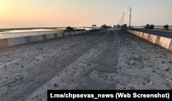 Пошкоджений Чонгарський міст, 22 червня 2023 року