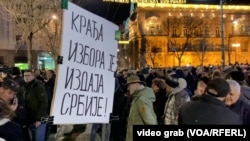 Protest u Beogradu sa zahtevom da se ponište rezultati izbora, 16. oktobar 2024.