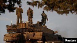 Vojna vježba izraelskih vojnika u blizini granice između Izraela i Sirije, 2. novembra 2023.