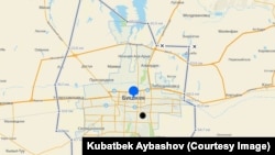 Бишкек шаарынын кеңейтиле турган аймагынын болжолдуу картасы.